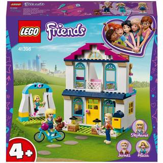 LEGO Friends 4+ Stephanies House 41398 Mini-Dukkehus giver b?rn mulighed for rolleleg Familieliv Venner Stephanie Alicia og James (170 stykker)