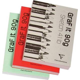 Clairefontaine 96619 Graf It Skitseblok 90gr. I A6 (5stk.)