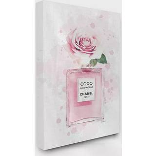 Stupell Industries Pink Flower Parfume Fashion Glam Design designet af Amanda Greenwood Wall Art 16 x 1,5 x 20 lærred