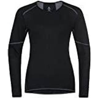 Odlo Women's BL Top Crew Neck L/S Active X-Warm Eco Syntetisk undertøj Damer størrelse M farve sort