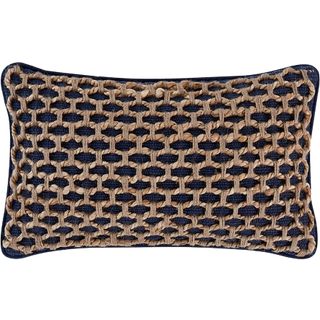 Boho Living Jada Dekorativt kast inkluderer accent premium v?vet design stue d? Kor (1) 20 """" x 20 """" pudebetr?k med inds?t indigo