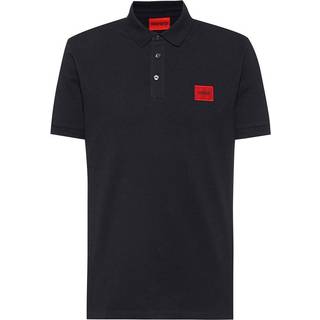 HUGO Herren Polo-Shirt schwarz Slim Fit