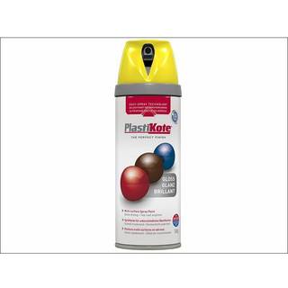 Twist &amp; spray blank gul ral 1018 plasti-kote 400ml