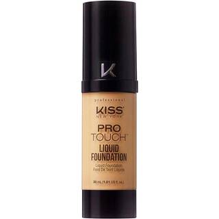 Kiss New York Professional Liquid Foundation - Letv?gt og fugtgivende formel Natural Finish Control Shine D?k porer Medium til fuld d?kning Gr?n