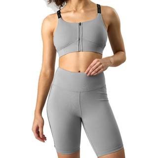 Ultimate Training Zipper Sports Bra Grey