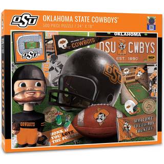 Youthefan NCAA Oklahoma St Cowboys Retro Series -puslespil - 500 stykker hold farver store