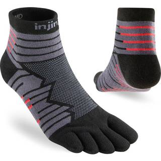 Injinji Men's Ultra Run Mini-Crew Onyx, S