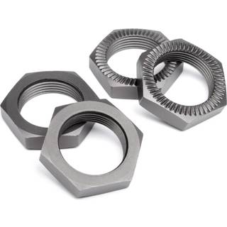 HPI - HP102216 - Wheel Nut 24Mm (Gunmetal/4Pcs)