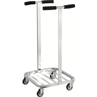 Affaldsvogn 125 liter, Krom, Gitterbund
