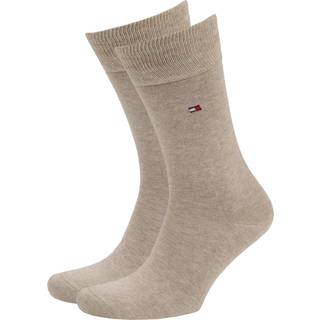 Tommy Hilfiger 2-pak Men Classic Sock - Beige - Str 43/46 * Kampagne *