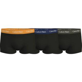 Calvin Klein 3-pak Cotton Stretch Low Rise Trunks - Black 992 - X-Small