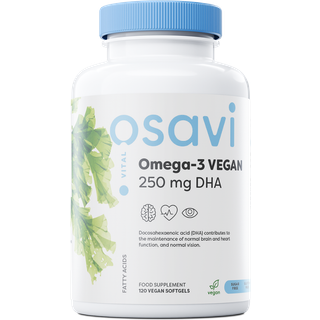 Omega-3 Vegansk, 250 mg DHA - 120 veganske softgels