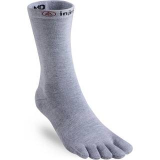 Injinji Liner Crew Gray, Heather Gray, 44.5-47