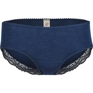 Engel Women's Panty mit Spitze Silkeundertøj Damer størrelse 34/36 farve blå