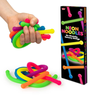 Monkey Noodles Rainbow - 6 stk. elastikbånd - 30 cm.