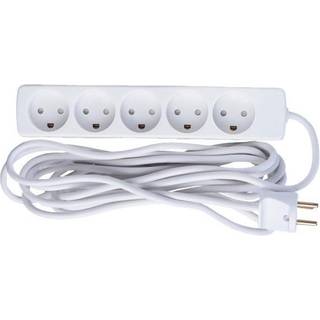 MICROCONNECT 5-way Danish Power Strip 5m