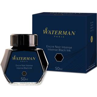 Waterman Fountain Pen blæk | Intens sort | 50ml flaske