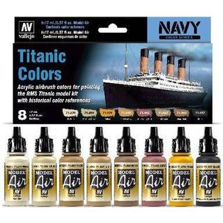 Model Air set Titanic colors 8x17ml navy colors