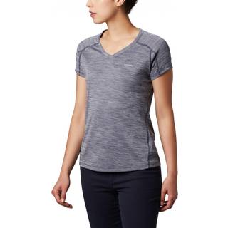 Columbia Women´s Zero Rules Short Sleeve Shirt Cirrus Grey Heather, XS