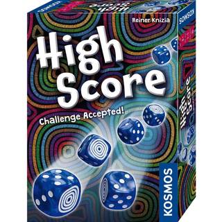 Thames & Kosmos High Score | 2 Språk engelska och tyska | DICE GAME | Luck Game | Brädspel | Family Game | 2 till 5 spelare | Ålder 8