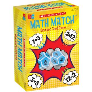 Universitetsspil Scholastic Math Match Travel Dice Game Mathematics Forst?rkningspil til b?rn for 2 eller flere spillere i alderen 5 ?r og opefte