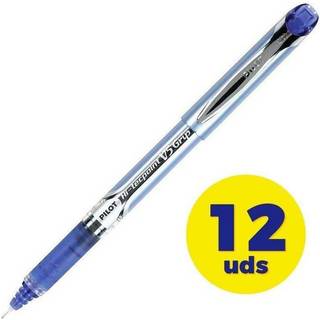 12 x Pilot Hi-Techpoint V5 Grip kuglepen 0,5mm blå