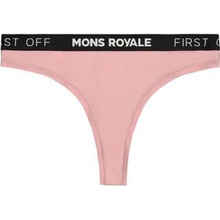 Mons Royale Women's Merino Thong Merino undertøj Damer størrelse XS farve sort