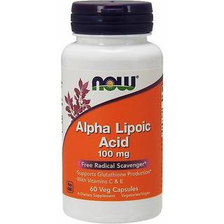 Alpha-liponsyre med vitaminer C & E, 100 mg - 60 vegetabilske kapsler