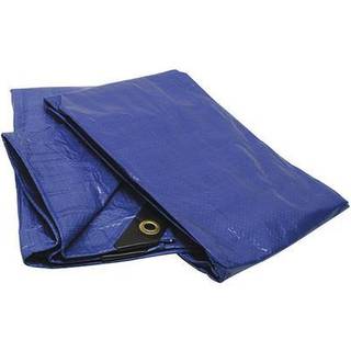 Beskyttende tunge tarp vejrbestandig st?rk udend?rs l?rred 4-mil 6 fod x 8 fod d?kker bl? RPTP-68