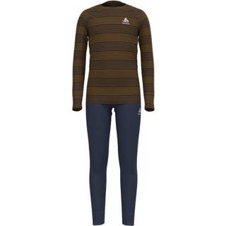 Odlo Kid's Long Active Warm Eco Set Syntetisk undertøj Børn størrelse 140 farve grå