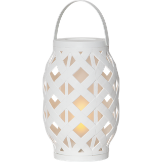 Star Trading 062-16 Flame 15X23CM LED Lanterne, hvid ➞ På lager - klar til levering