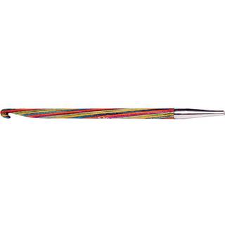 KnitPro Symfonie Udskiftbare TUNESISKE hæklenåle (3-8.00mm) 4.50 mm Indhold:1 tunesisk hæklenål Materiale:Højpoleret, multifarvet birketræ Type: Tunesisk hæklenål Størrelser:2.00-15.00 mm. Længde:15 cm Wire/kabel følger ikke med. Kan bruges sammen med alle kabler fra KnitPro..