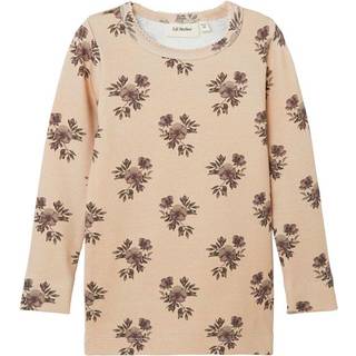 Lil Atelier Top Warm Sand Print