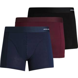 Jack & Jones BASIC BAMBOO TRUNKS 3 PACK Port Royale Black - Navy blazer