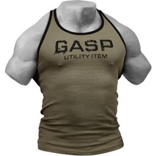 Ribbed T-back, Washed Green