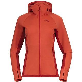 Bergans Women's Cecilie Wool Hood Jacket Energy Red/Red Leaf, XS