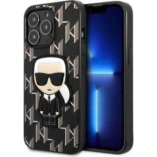 Karl Lagerfeld iPhone 13 Pro / 13 hardcase sort Monogram Ikonik Patch