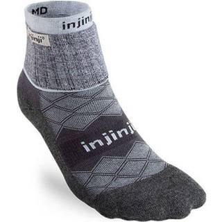 Injinji Women's Liner + Runner Mini-Crew Gray, 35-40