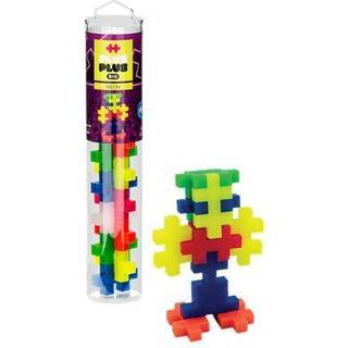 Plus -Plus Big - Open Play Tube - 15 stykker Neon Color Mix - Bygningsbygningsstamme - sammenkobling af store puslespil til sm?b?rn og b?rnehave