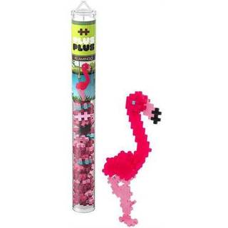 Plus Plus - Flamingo - 70 stykker Bygning Bygning Steam/Steam Toy Interlocking Mini Puzzle Blocks for Kids Mini Maker Tube