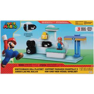 Super Mario Bros - Switchback Hill & Mario Sæt 6cm Figur