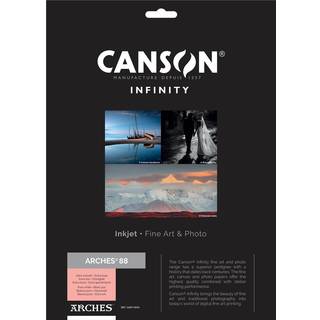 CANSON Infinity Arches 88 Ultra Smooth Pure White Matte Inkjet Paper 310GSM 8.5x11 """" 25 ark