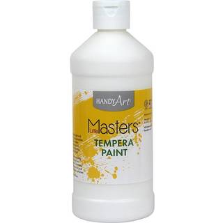 Rock Paint & Handy Art RPC201705-12 16 Oz Little Masters Tempera Paint White - 12 hver