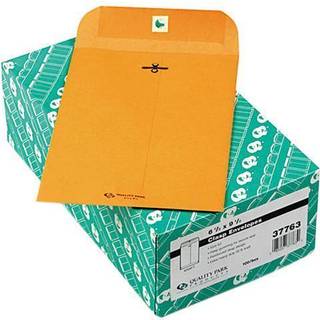 Kvalitetspark 6-1/2 """" X 9-1/2 """" L?K Konvolutter Brown Kraft Gummed Flap 100/Box (Qua37763)