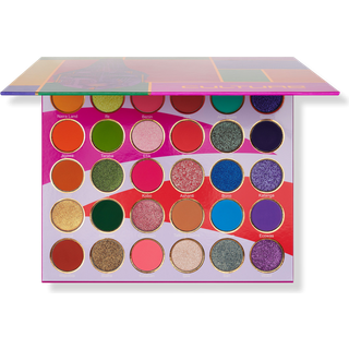 Juvias Place Palette -kultur - Gule greener Pink Purple Orange Chromatic & Glitter Shades 30 Pigmenteret makeup -palet til ?jenfarve og skinne pr