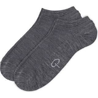 Pierre Robert 2-pak Wool Low Cut Socks - Grey - Str 37/40