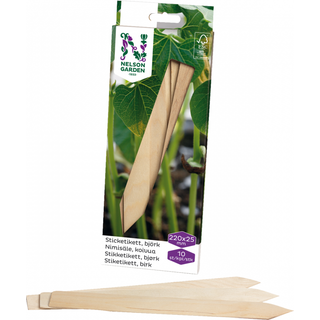 Nelson Garden 5992 Strikkeetiket træ 22 cm, 10-pak