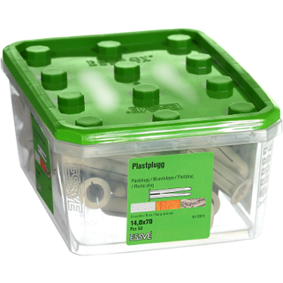 ESSVE TG Plastplugs Grå, pakke med 50 14x70mm