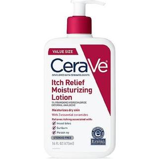 Cerave anti kløe fugtgivende lotion med pramoxinhydrochlorid | Lindrer kløe med mindre hudirritationer solskoldning af solskoldning af fejlbid |