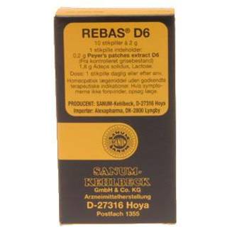 Rebas D6 stikpiller (10 stk)